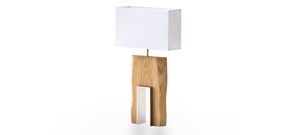 lampara de mesa madera