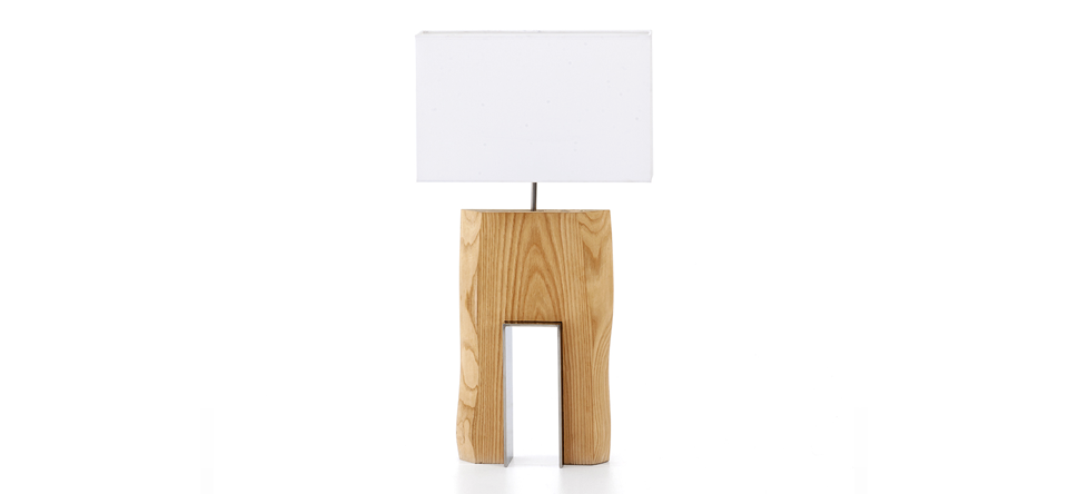 lampara de mesa madera